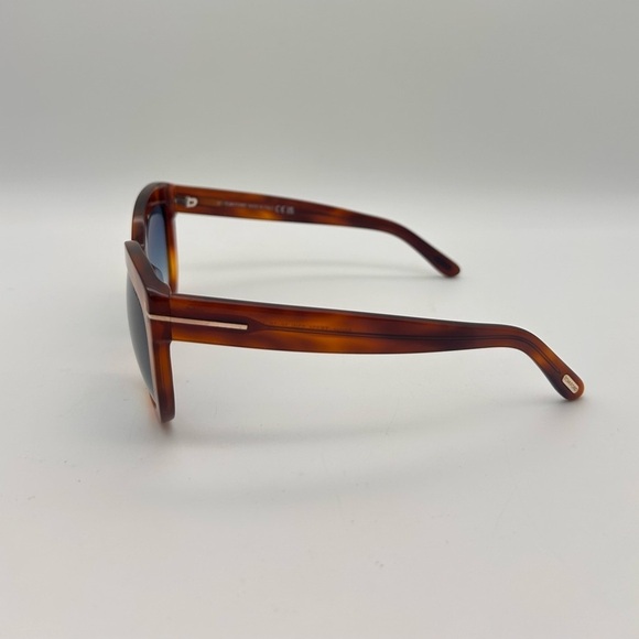 Tom Ford Alistair Sunglasses TF524 53W 56-16-140 Blonde Havana / Blue Shaded main image 11